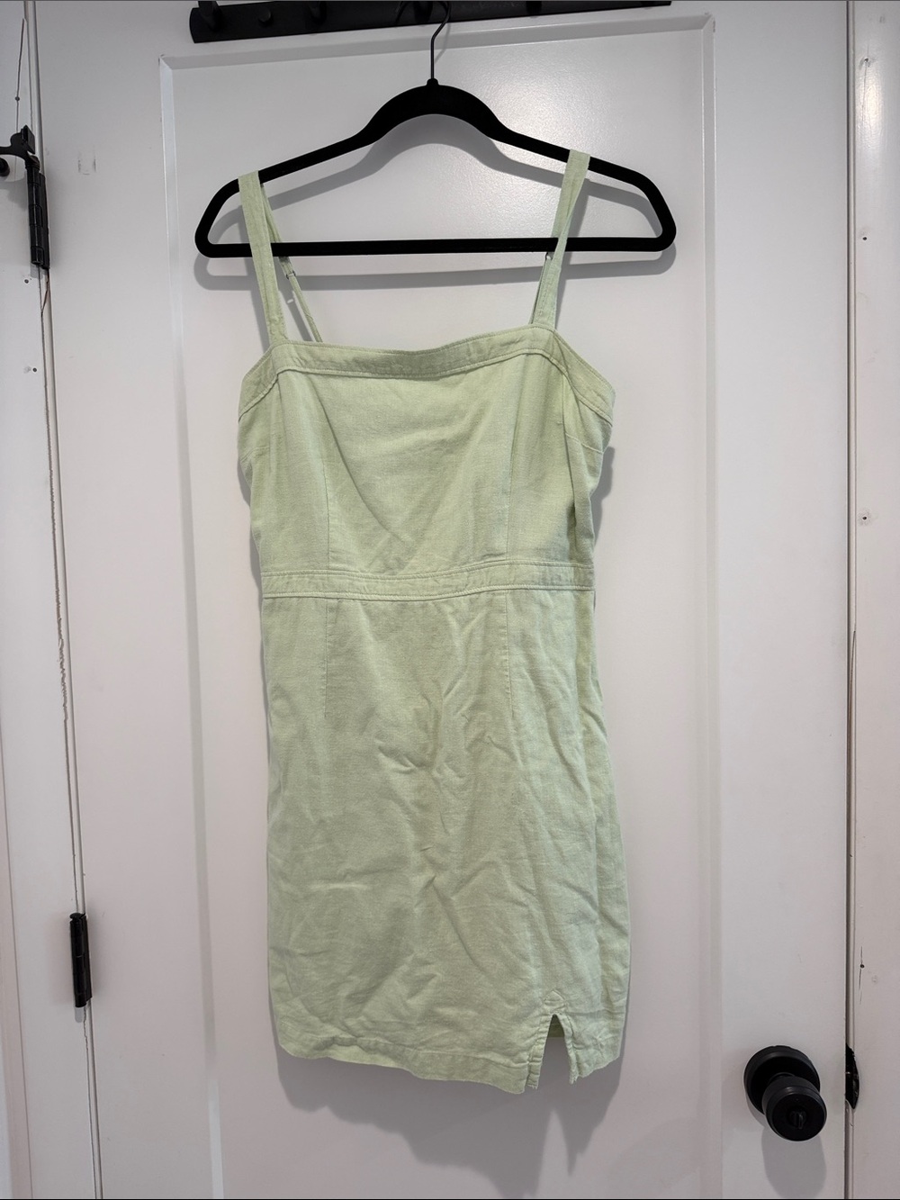 Abercrombie & Fitch Pale Green Spaghetti-Strap Mini Dress